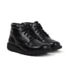 Kickers Kick Hi Croc leren laarzen voor volwassenen, unisex, zwart Kickers Kick Hi Croc leren laarzen voor volwassenen, unisex, zwart
