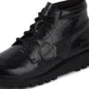 Kickers Kick Hi Croc leren laarzen voor volwassenen, unisex, zwart Kickers Kick Hi Croc leren laarzen voor volwassenen, unisex, zwart