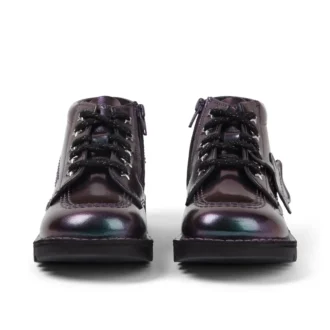 Kickers Kick Hi Galactic voor babymeisjes, paars