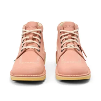 Kickers Kick Hi Nubuck lichtroze voor volwassenen