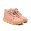 Kickers Kick Hi Nubuck lichtroze voor volwassenen