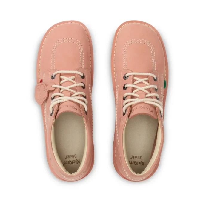 Kickers Kick Hi Nubuck lichtroze voor volwassenen