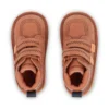 Kickers Kick Hi Roll ZigZag-laarzen voor babyjongens, leer, bruin