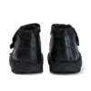Kickers Kick Hi Scuff voor babyjongens, leer, zwart