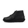 Kickers Kick Hi Tab leren laarzen voor volwassen heren, zwart