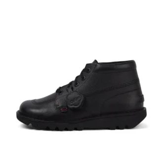 Kickers Kick Hi Tab leren laarzen voor volwassen heren, zwart