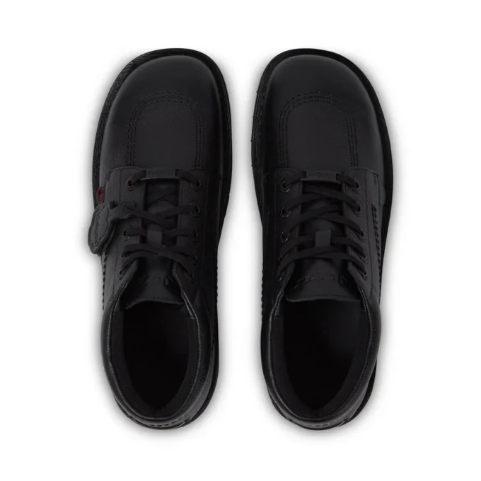 Kickers Kick Hi Tab leren laarzen voor volwassen heren, zwart