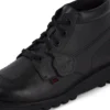 Kickers Kick Hi Tab leren laarzen voor volwassen heren, zwart