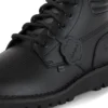 Kickers Kick Hi voor heren, gevoerd leer, zwart