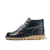 Kickers Kick Hi voor heren, leer, marineblauw