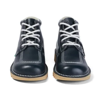 Kickers Kick Hi voor heren, leer, marineblauw