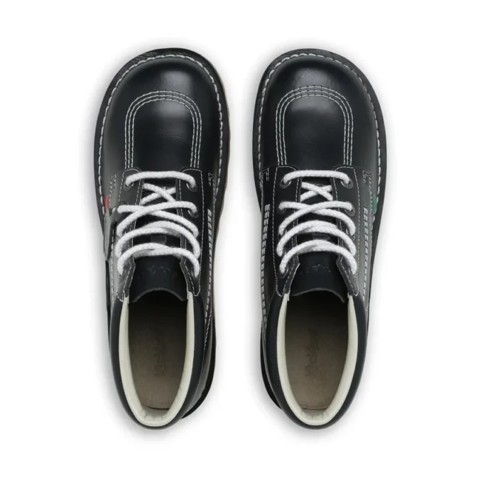 Kickers Kick Hi voor heren, leer, marineblauw