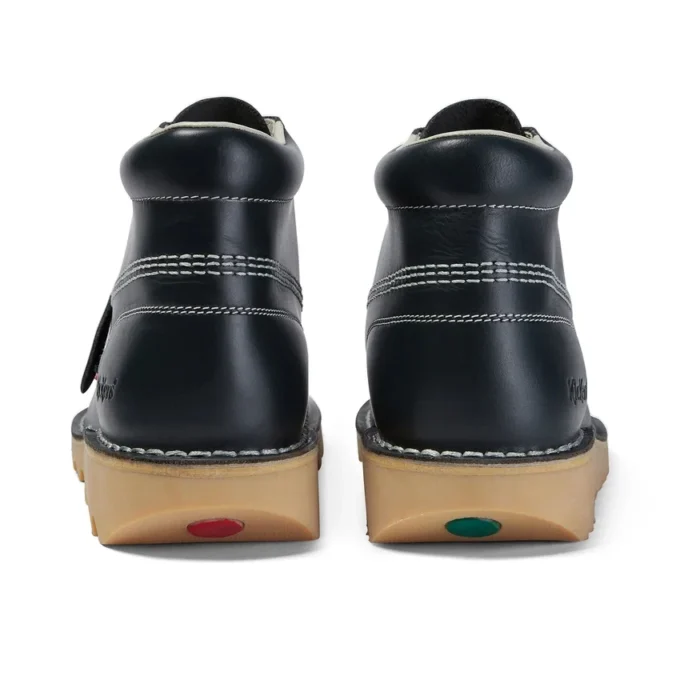 Kickers Kick Hi voor heren, leer, marineblauw
