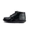 Kickers Kick Hi voor volwassen dames, alternatief voor leer, lakleer, zwart