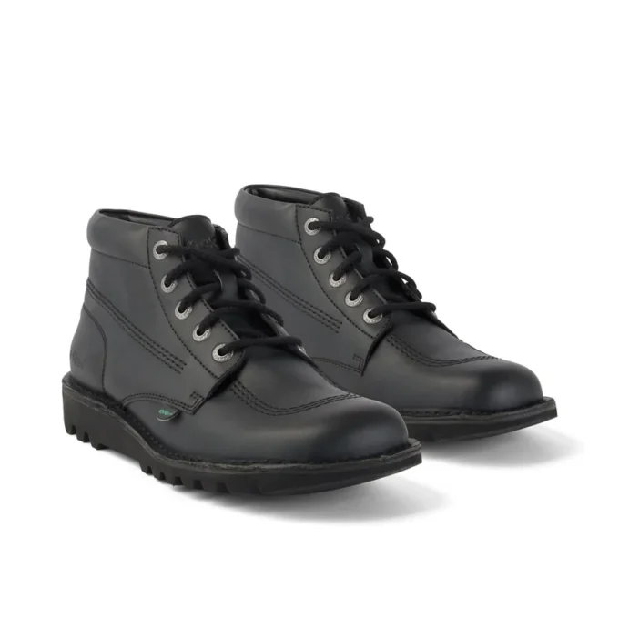 Jeugd Unisex Kick Hi Leer Alternatief Zwart
