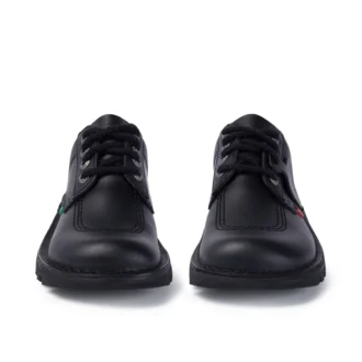 Kickers Kick Lo voor volwassen dames, leer, zwart