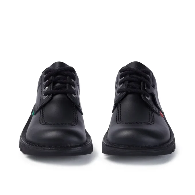 Kickers Kick Lo voor volwassen dames, leer, zwart