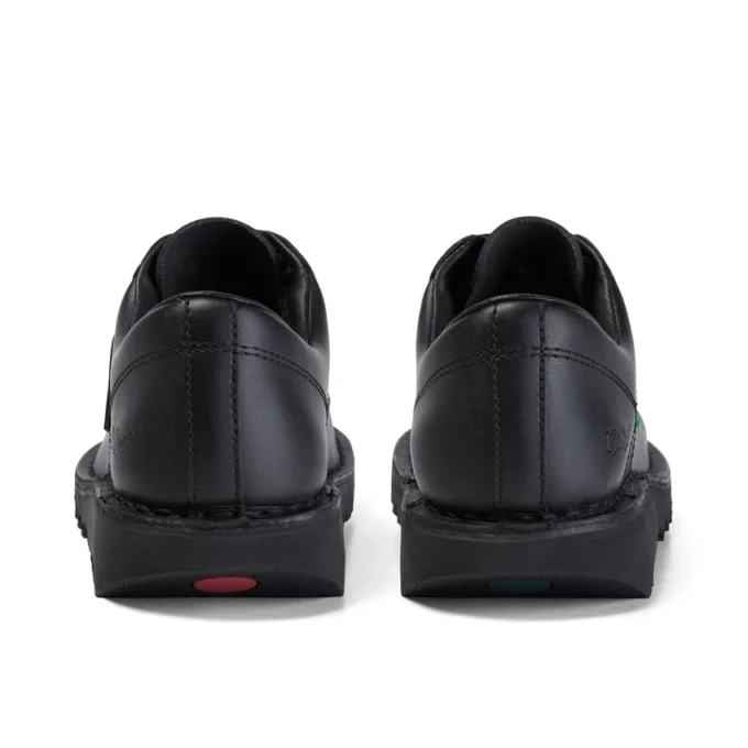 Kickers Kick Lo voor volwassen dames, leer, zwart