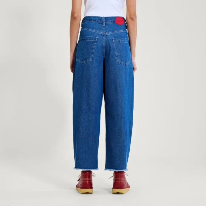 Kickers klassieke jeans met wijde pijpen voor volwassen dames, blauw