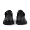 Kickers T-bar voor dames, krokodillenleer, zwart