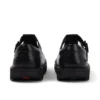 Kickers T-bar voor dames, krokodillenleer, zwart