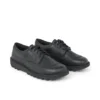 Kickers Tumble-schoen voor volwassenen, unisex, zwart leer