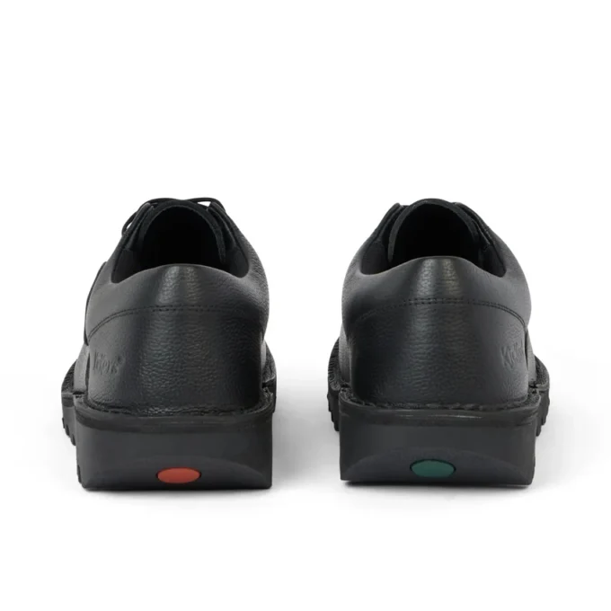 Kickers Tumble-schoen voor volwassenen, unisex, zwart leer