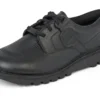 Kickers Tumble-schoen voor volwassenen, unisex, zwart leer