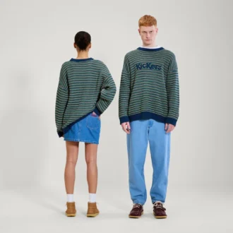 Kickers Unisex-trui met borstlogo, gemêleerd