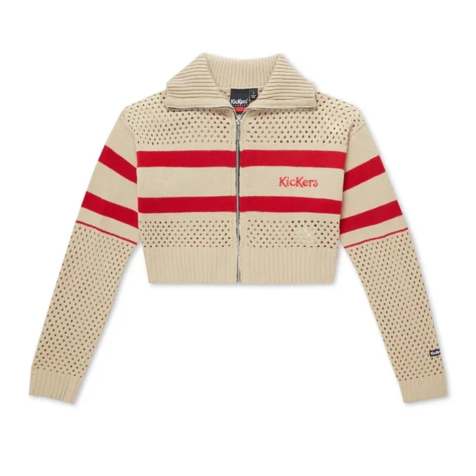 Kickers Zip Through Knit voor volwassen dames, wit