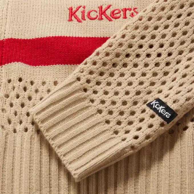 Kickers Zip Through Knit voor volwassen dames, wit