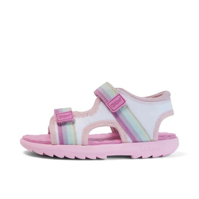 Kickster-sandaal voor meisjes, wit