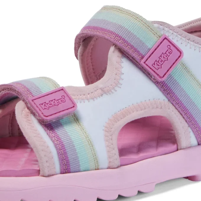 Kickster-sandaal voor meisjes, wit