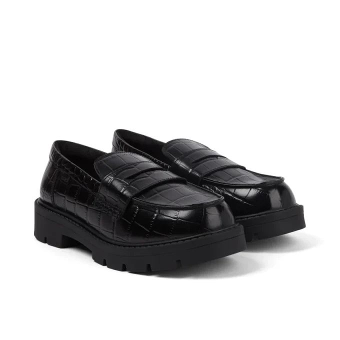Kori Loafer Croc voor dames, zwart