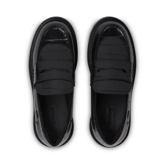 Kori Loafer Croc voor dames, zwart