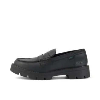 Kori Loafer voor volwassen dames, alternatief voor leer, zwart