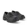 Kori Loafer voor volwassen dames, alternatief voor leer, zwart