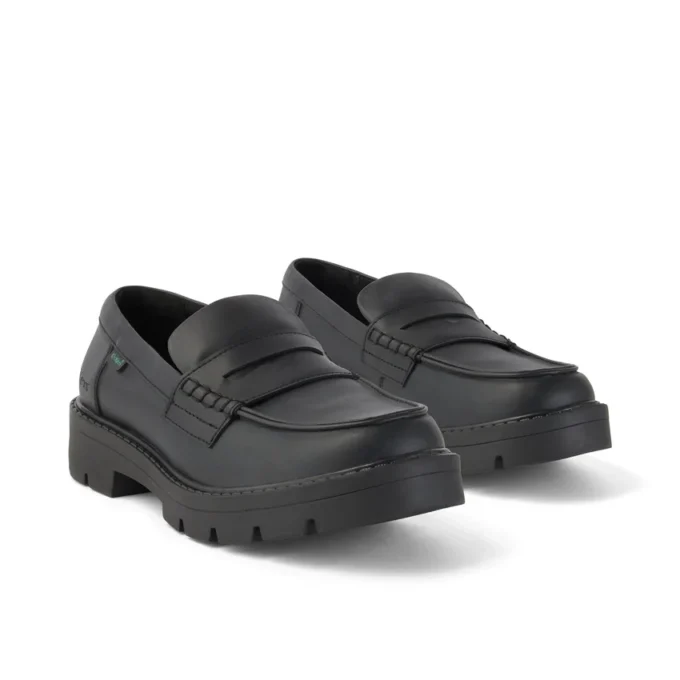 Kori Loafer voor volwassen dames, alternatief voor leer, zwart