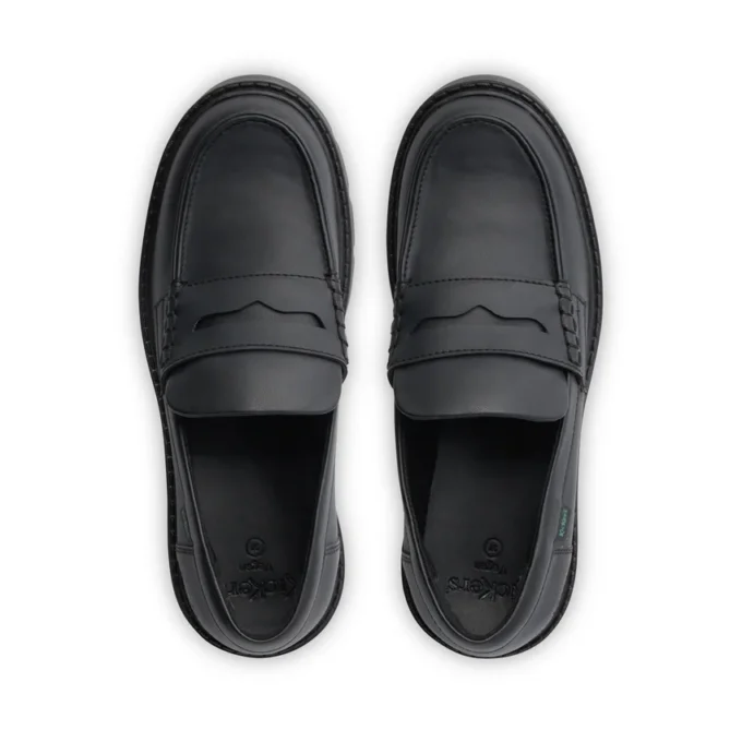 Kori Loafer voor volwassen dames, alternatief voor leer, zwart