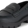 Kori Loafer voor volwassen dames, alternatief voor leer, zwart