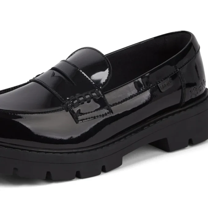 Kori Loafer voor volwassen dames, lakleder, zwart