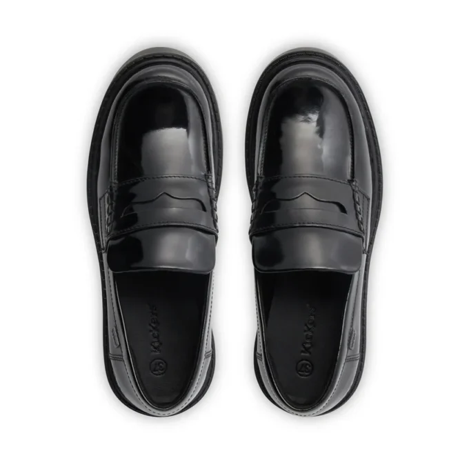 Kori Loafer voor volwassen dames, leer, zwart