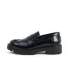 Kori Loafer voor volwassen dames, met klinknagels, leer, zwart