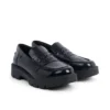 Kori Loafer voor volwassen dames, met klinknagels, leer, zwart
