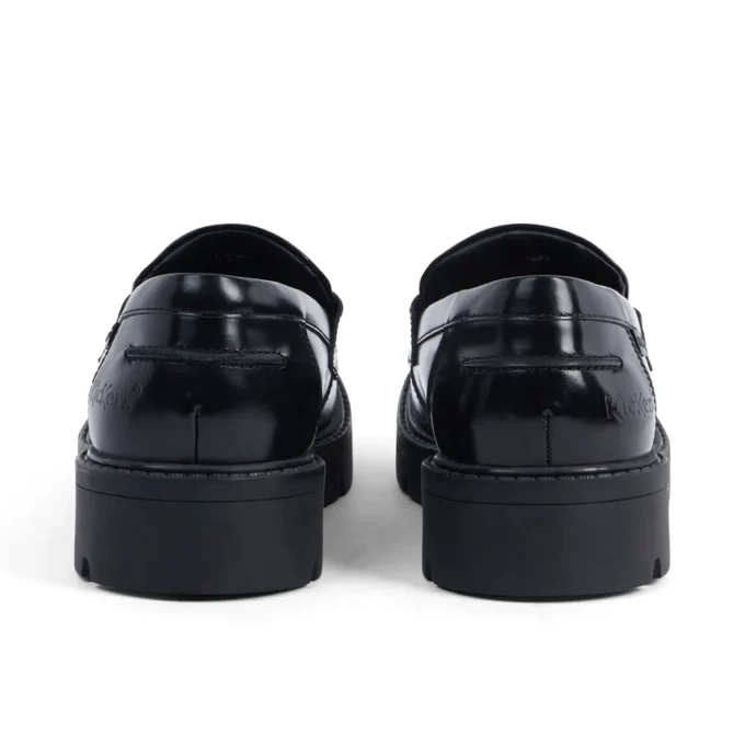 Kori Loafer voor volwassen dames, met klinknagels, leer, zwart
