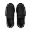 Kori Monk Strap Leren Loafer voor Dames, Zwart