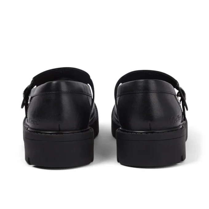 Kori Monk Strap Leren Loafer voor Dames, Zwart