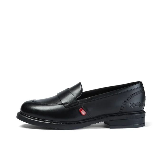 Lach Slip voor volwassen dames, zwart leer