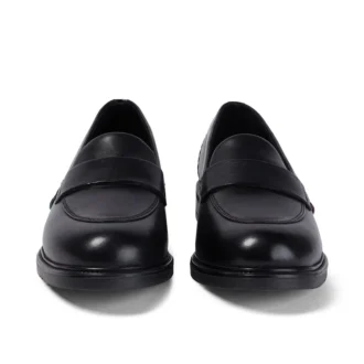 Lach Slip voor volwassen dames, zwart leer