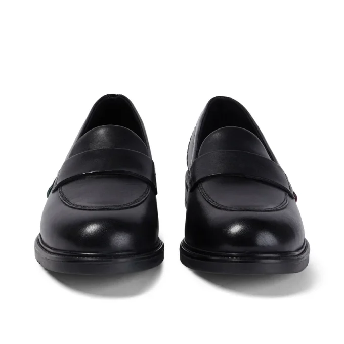 Lach Slip voor volwassen dames, zwart leer